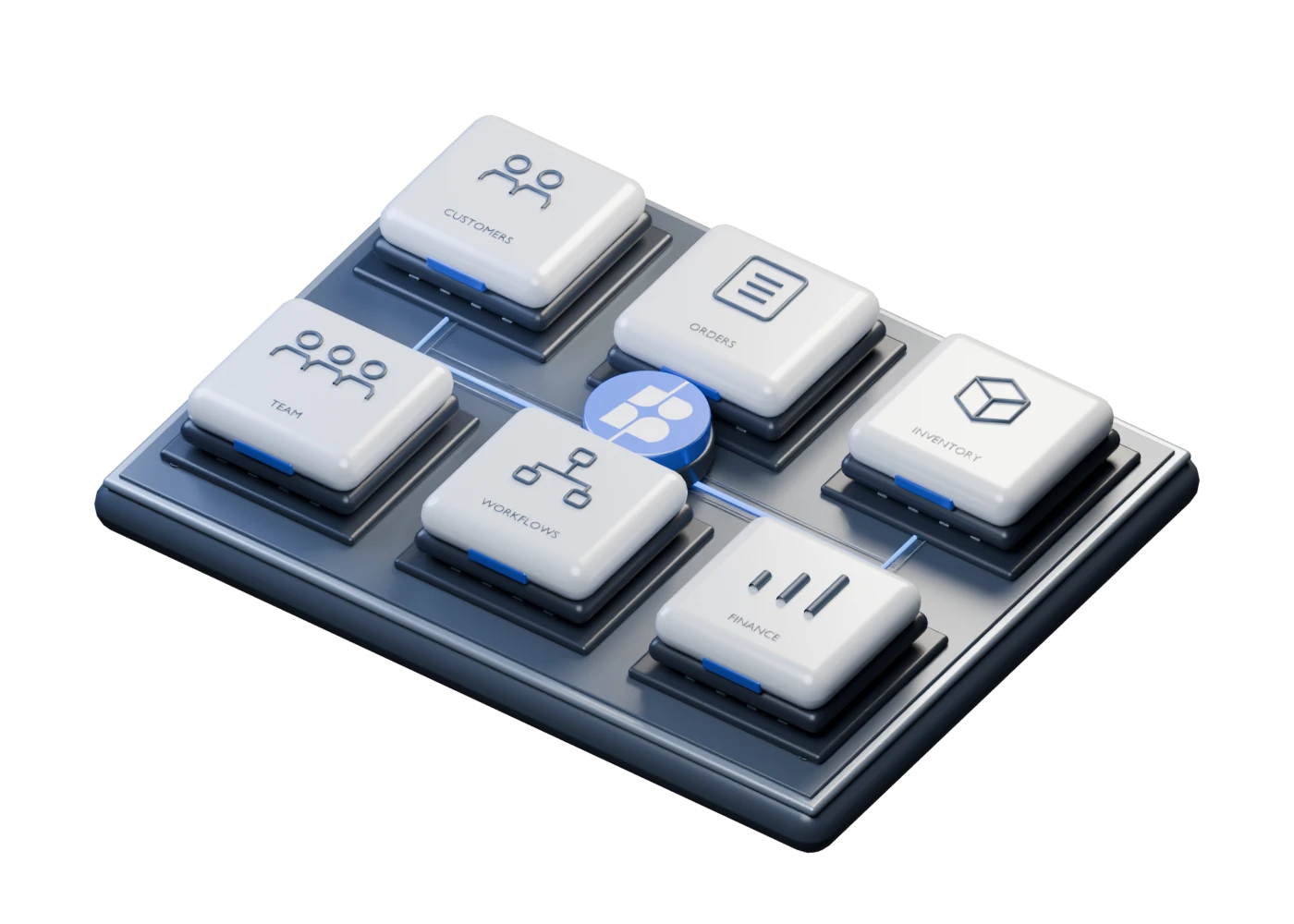 Connected application modules on the Benmore platform